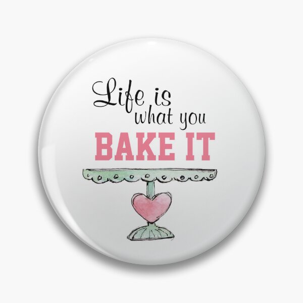 Item preview, Life is what you bake it , funny baking quote designed and sold by Swagata Sarkar.