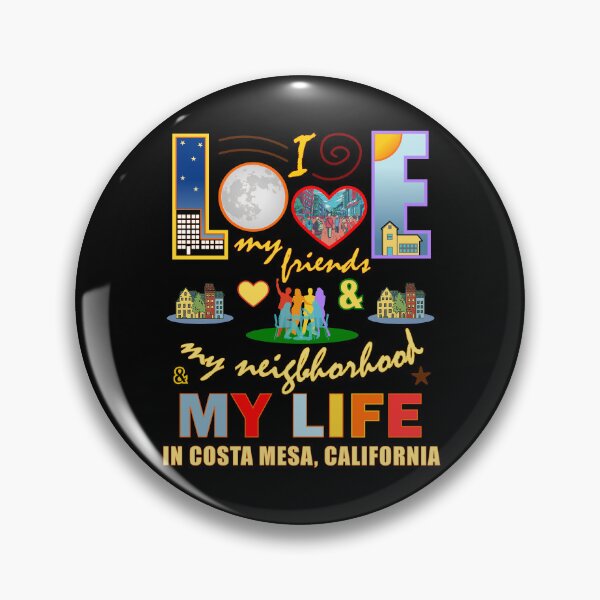 Item preview, Friends Costa Mesa California Neighborhood and Life Community Pride designed and sold by artfulnotebook.