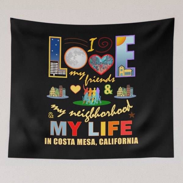 Item preview, Friends Costa Mesa California Neighborhood and Life Community Pride designed and sold by artfulnotebook.