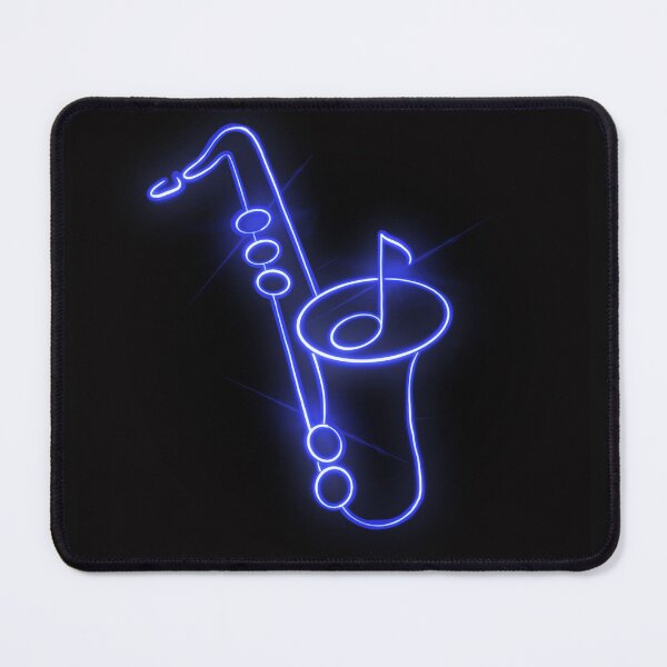 Item preview, Glowing Neon Jazz Saxophone Sign Design designed and sold by MGuyerArt.