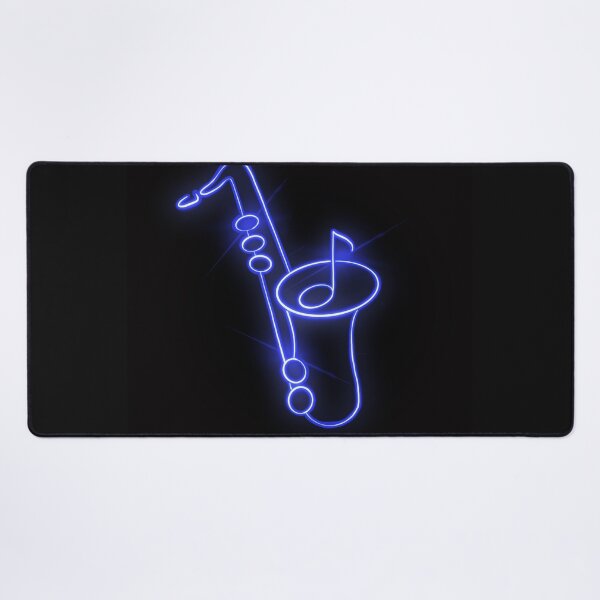 Item preview, Glowing Neon Jazz Saxophone Sign Design designed and sold by MGuyerArt.