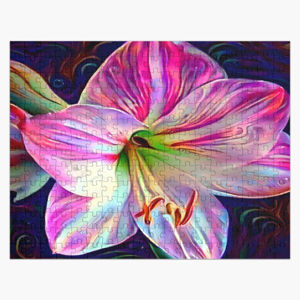 Artikel-Vorschau von Rosa und weiße Amaryllis, designt und verkauft von happywandererph.