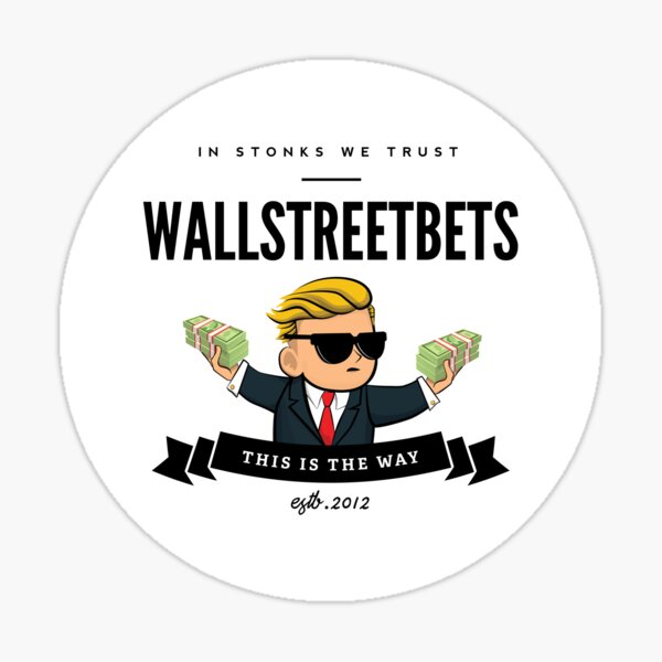 Item preview, Wallstreetbets Stonks Badge designed and sold by DesignsByER.