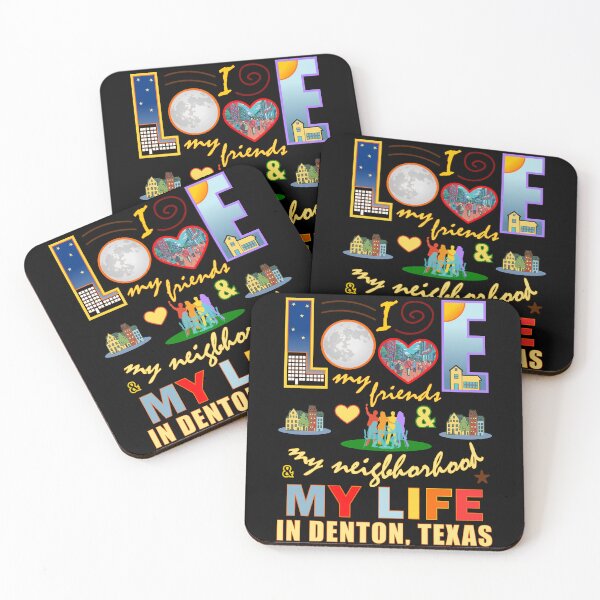 Item preview, Friends Denton Texas Neighborhood and Life Community Pride designed and sold by artfulnotebook.