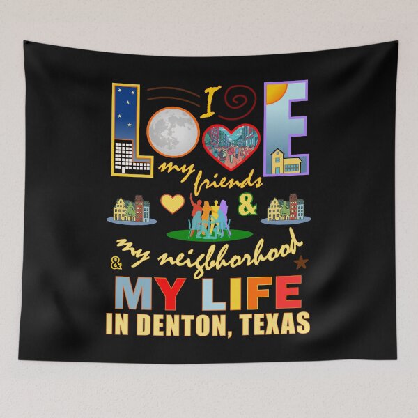 Item preview, Friends Denton Texas Neighborhood and Life Community Pride designed and sold by artfulnotebook.
