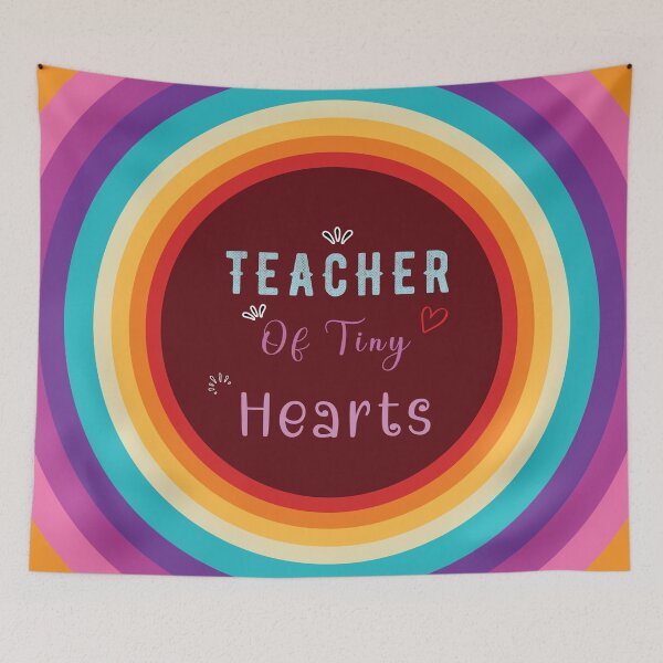 Item preview, Teacher Of Tiny Hearts - Colorful Design designed and sold by FridPix.