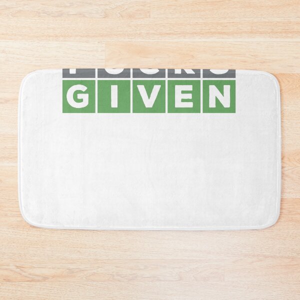 Item preview, Zero Fucks Given Wordle Game designed and sold by dreammerchant.