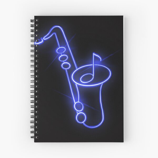 Item preview, Glowing Neon Jazz Saxophone Sign Design designed and sold by MGuyerArt.