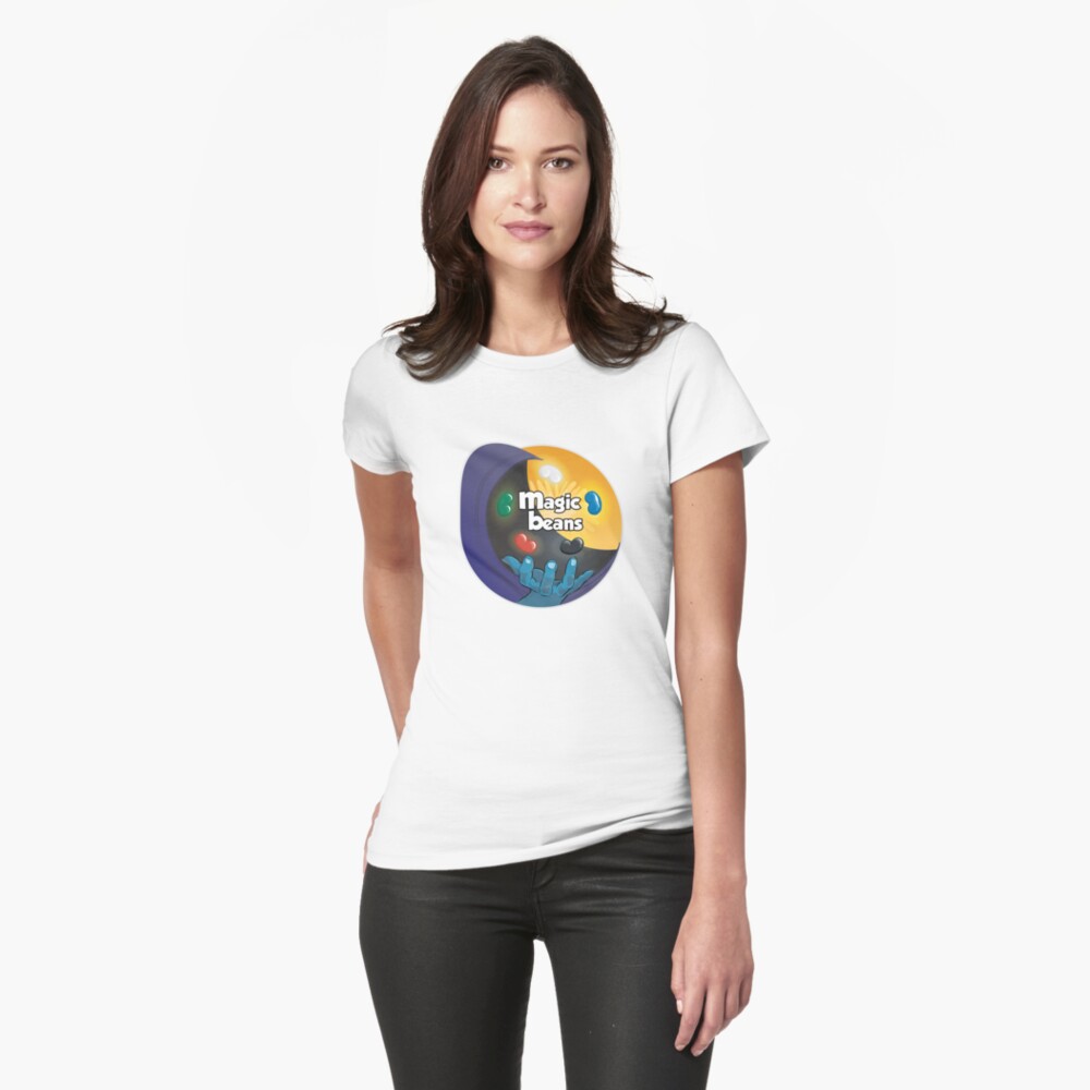 Item preview, Fitted T-Shirt designed and sold by magicbeanscast.
