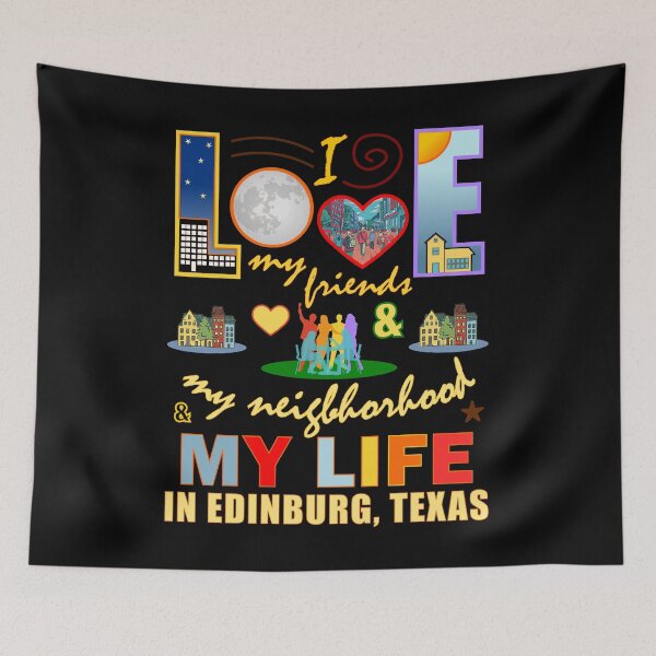 Item preview, Friends Edinburg Texas Neighborhood and Life Community Pride designed and sold by artfulnotebook.