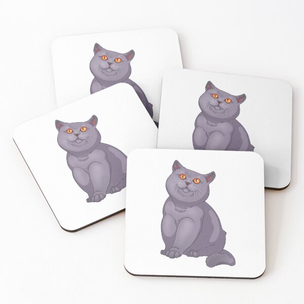 Item preview, British Blue Shorthair Cat designed and sold by Puddmuppy.