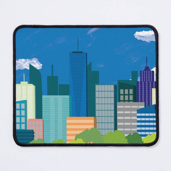 Item preview, New York City and Central Park wallpaper, NYC gift, colorful city designed and sold by julexy.