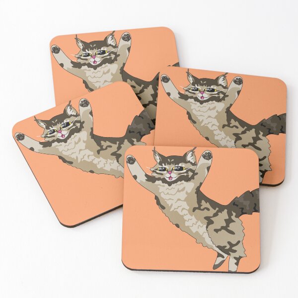 Item preview, Pouncing Fluffy Cat designed and sold by Zia Frazier.