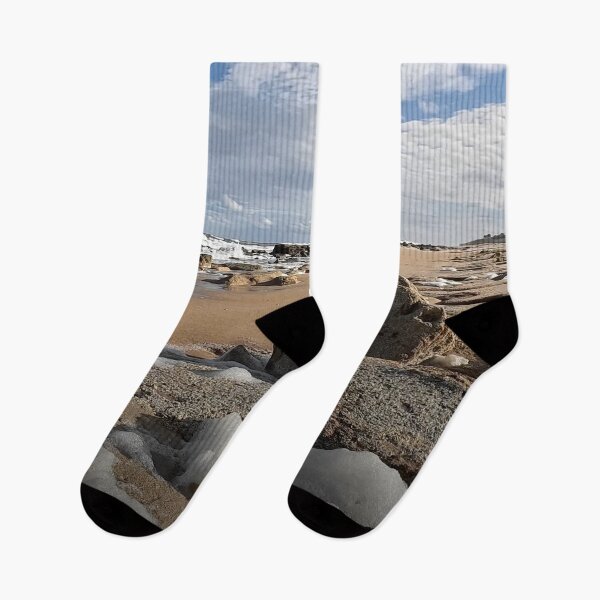 Item preview, Sea Foam on a Rocky Beach with Coquina Stone designed and sold by WanderingLife.