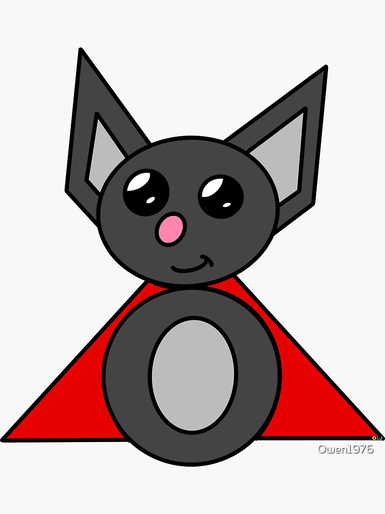 Thumbnail 3 of 3, Sticker,  Dean Bat 1 Red Cape designed and sold by Owen1976.