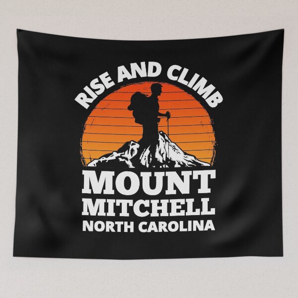 Item preview, Rise And Climb Mount Mitchell North Carolina Vintage Mountain Climbing designed and sold by RGRamsey.
