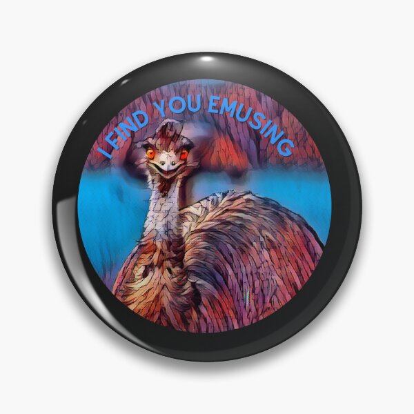 Item preview, I Find You Emusing Cute Emu Design designed and sold by CraftyAnimal.