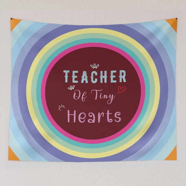 Item preview, Teacher Of Tiny Hearts - Colorful Design designed and sold by FridPix.