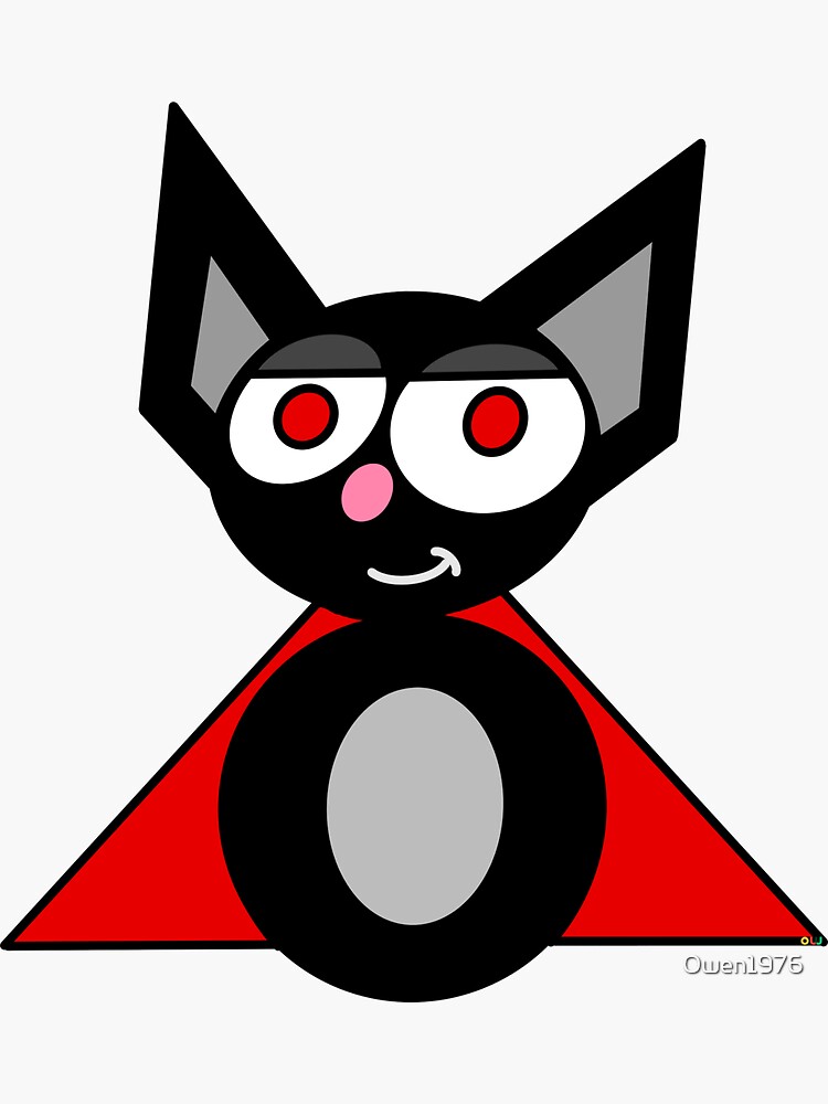 Thumbnail 3 of 3, Sticker, Dean Bat 2 Red Cape designed and sold by Owen1976.