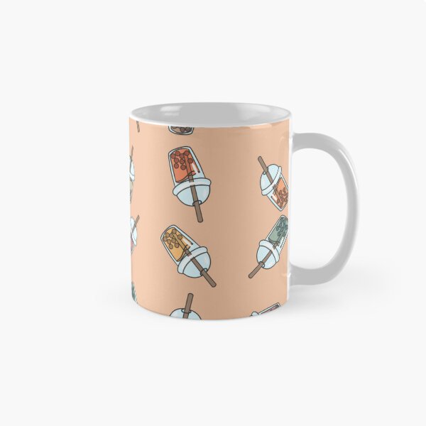 Item preview, Orange Bubble Tea Love Pattern designed and sold by SwirlSeas.