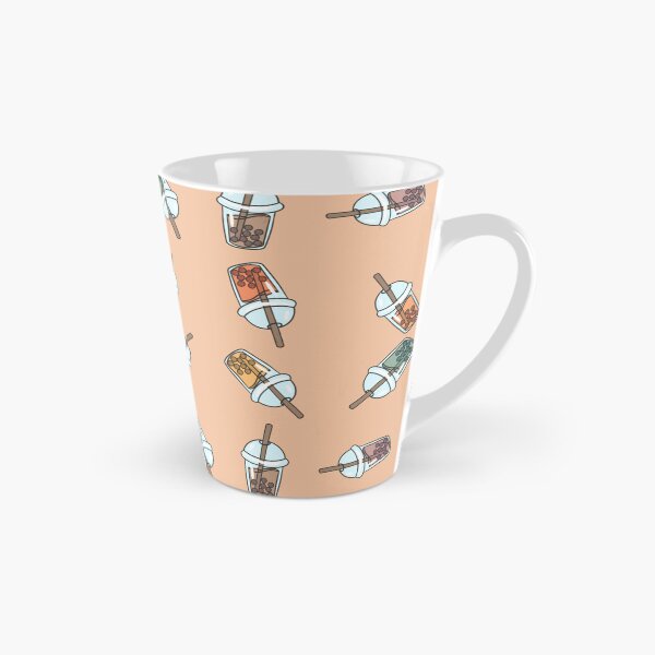 Item preview, Orange Bubble Tea Love Pattern designed and sold by SwirlSeas.