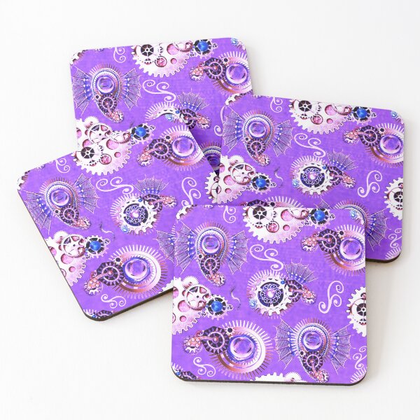 Item preview, paisley, gears, lavender, steampunk, surrealism, monochrome, trend  year designed and sold by Maria Mihailova.