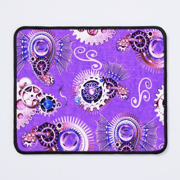 Item preview, paisley, gears, lavender, steampunk, surrealism, monochrome, trend  year designed and sold by Maria Mihailova.