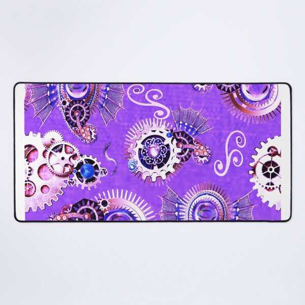 Item preview, paisley, gears, lavender, steampunk, surrealism, monochrome, trend  year designed and sold by Maria Mihailova.