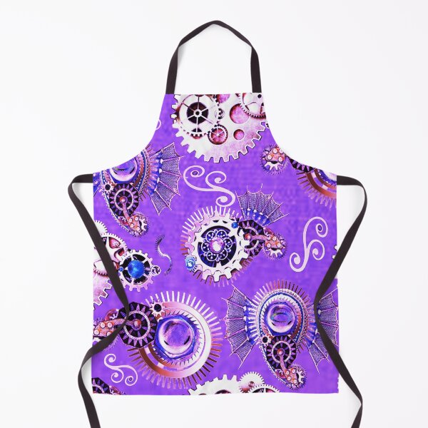 Item preview, paisley, gears, lavender, steampunk, surrealism, monochrome, trend year designed and sold by Maria Mihailova.