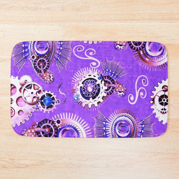 Item preview, paisley, gears, lavender, steampunk, surrealism, monochrome, trend  year designed and sold by Maria Mihailova.