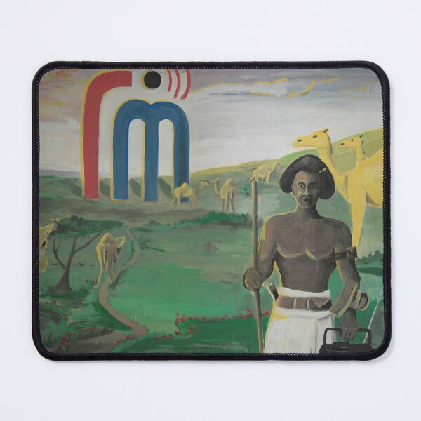 Item preview, A painted sign outside of Radio Mogadishu studios advertises the station at its headquarters in Mogadishu, Somalia designed and sold by VintageSomalia.