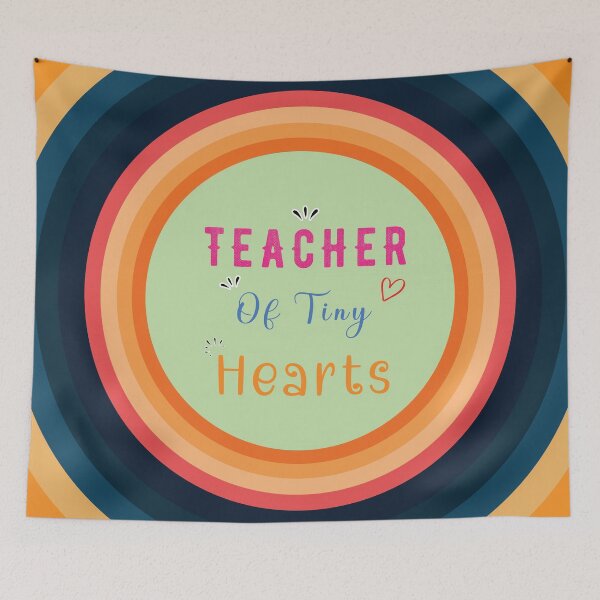 Item preview, Teacher Of Tiny Hearts - Colorful Design designed and sold by FridPix.