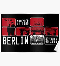 BERLIN WALL 25th Anniversary Poster