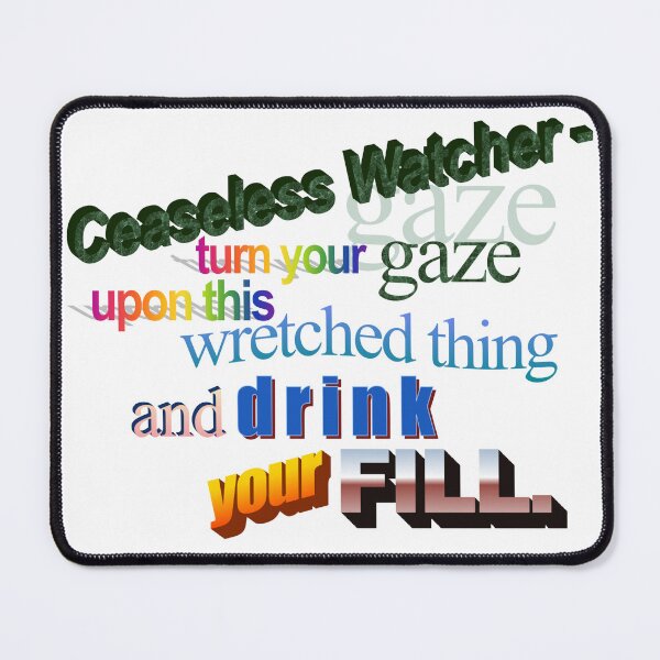 Item preview, Ceaseless Watch Word Art designed and sold by Heather Lieskovsky.