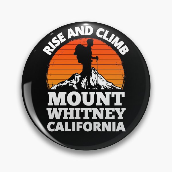 Item preview, Rise And Climb Mount Whitney California Vintage Mountain Climbing designed and sold by RGRamsey.