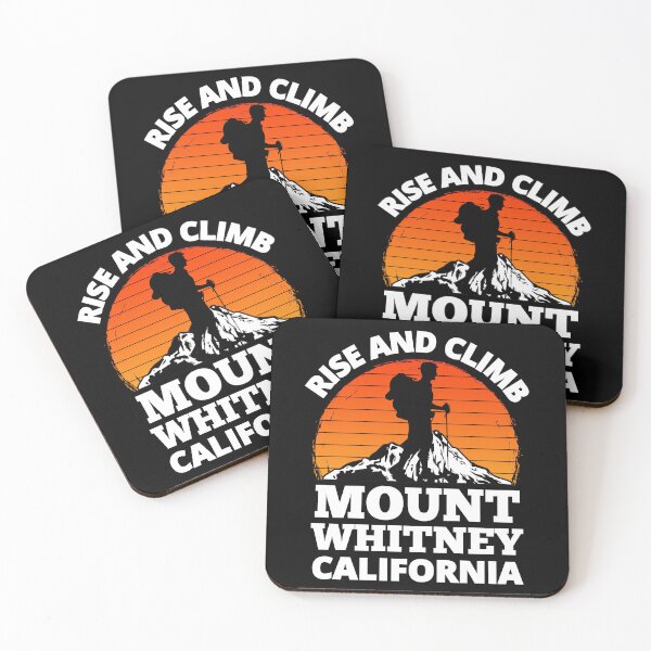 Item preview, Rise And Climb Mount Whitney California Vintage Mountain Climbing designed and sold by RGRamsey.