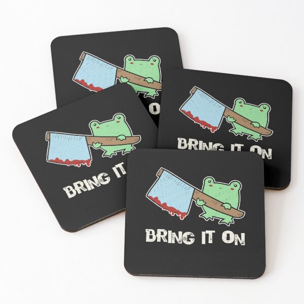 Item preview, Creepy Cute Kawaii Frog With Ax designed and sold by GrimButterfly.