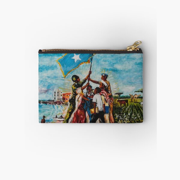 Item preview, Painting showing Somalis around the Somali Flag designed and sold by VintageSomalia.