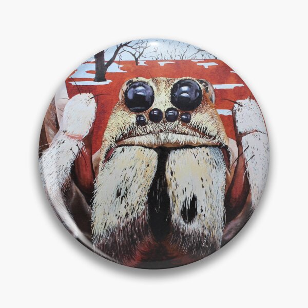 Item preview, "Menindee Wolf" - wolf spider painting designed and sold by Renata Wright.