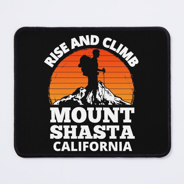 Item preview, Rise And Climb Mount Shasta California Vintage Mountain Climbing designed and sold by RGRamsey.