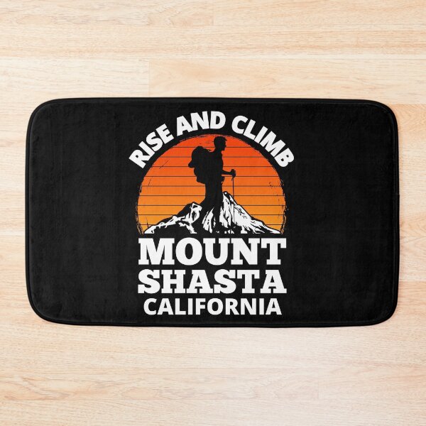 Item preview, Rise And Climb Mount Shasta California Vintage Mountain Climbing designed and sold by RGRamsey.