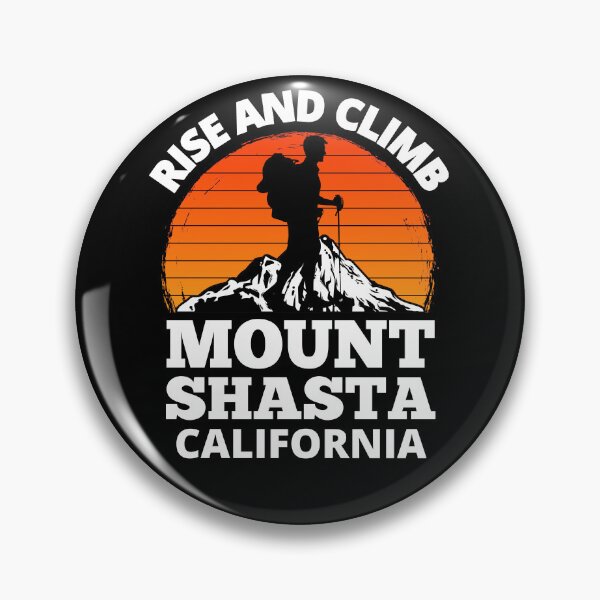 Item preview, Rise And Climb Mount Shasta California Vintage Mountain Climbing designed and sold by RGRamsey.