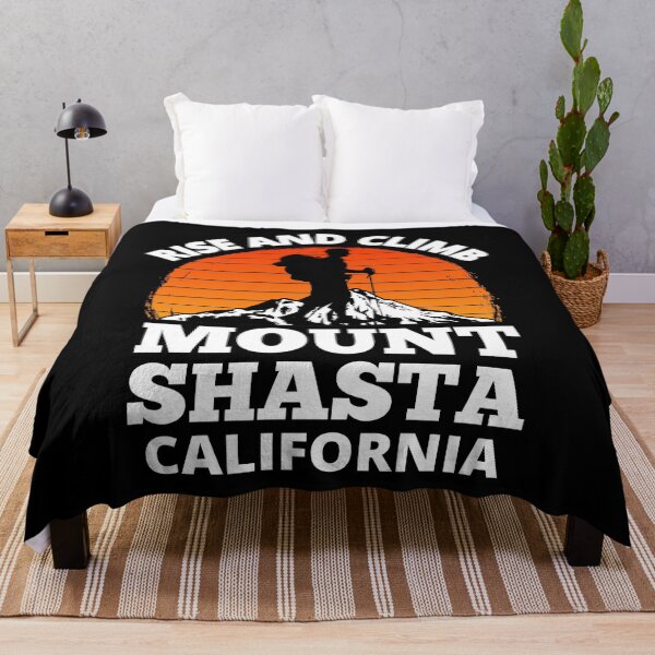 Item preview, Rise And Climb Mount Shasta California Vintage Mountain Climbing designed and sold by RGRamsey.