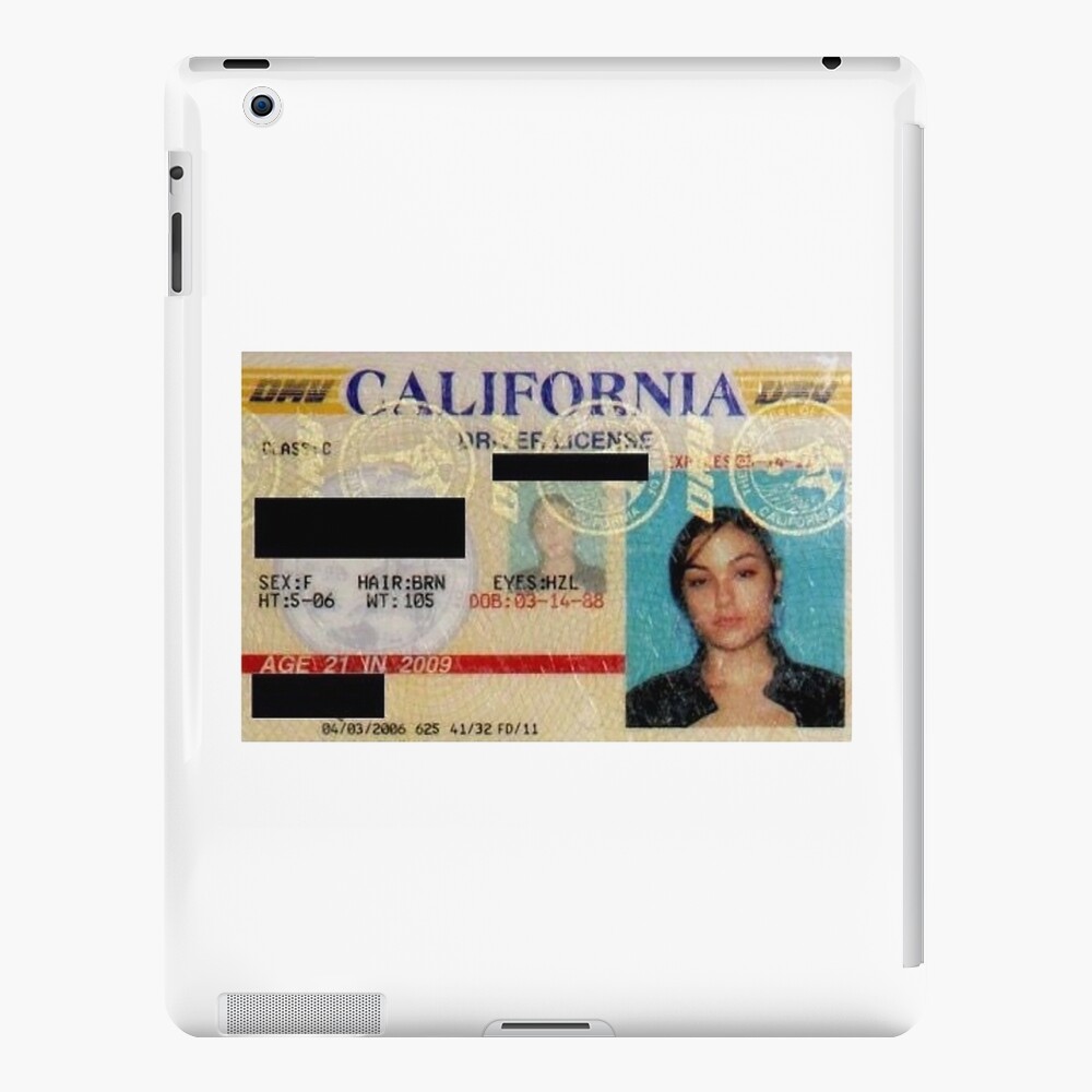 California Driver Licence - Shasa Grey Card