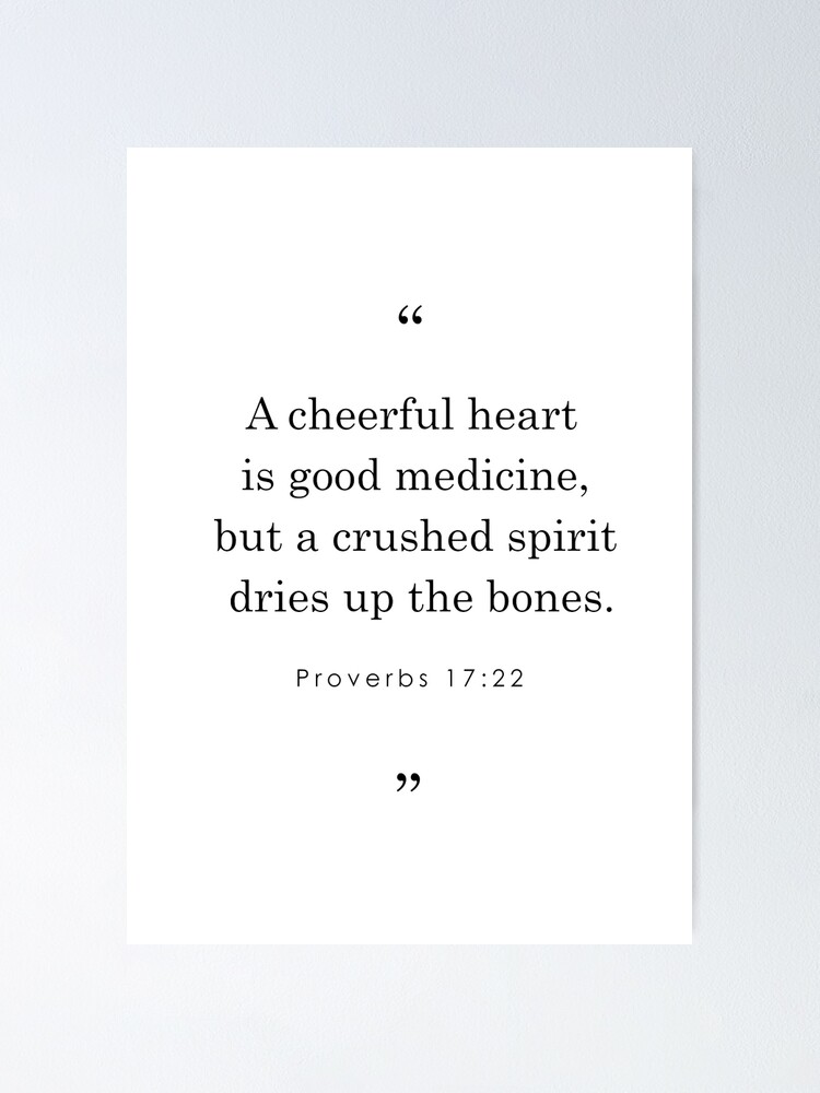 A Cheerful Heart Is Good Medicine {Tote Bag}