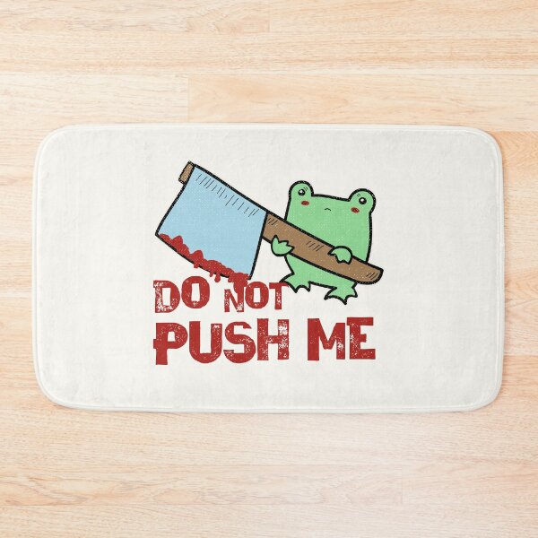 Item preview, Creepy Cute Kawaii Frog With Ax - Do Not Push It designed and sold by GrimButterfly.