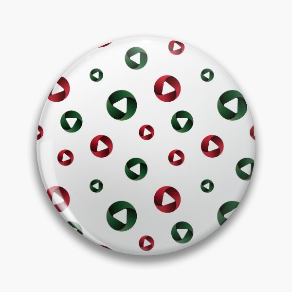 Item preview, Un patrón de repetición perfecta de círculos de color rojo y verde de varios tamaños dispuestos aleatoriamente designed and sold by SuvethaSukumar.