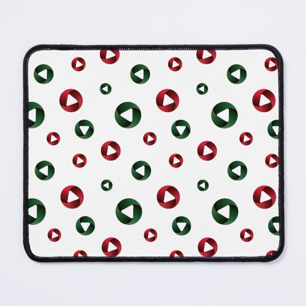 Item preview, A seamless repeat pattern of randomly arranged various sized red and green colored circles designed and sold by SuvethaSukumar.