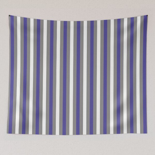 Item preview, Vertical stripes in Very Peri purple, gray and white designed and sold by Ninaeva.