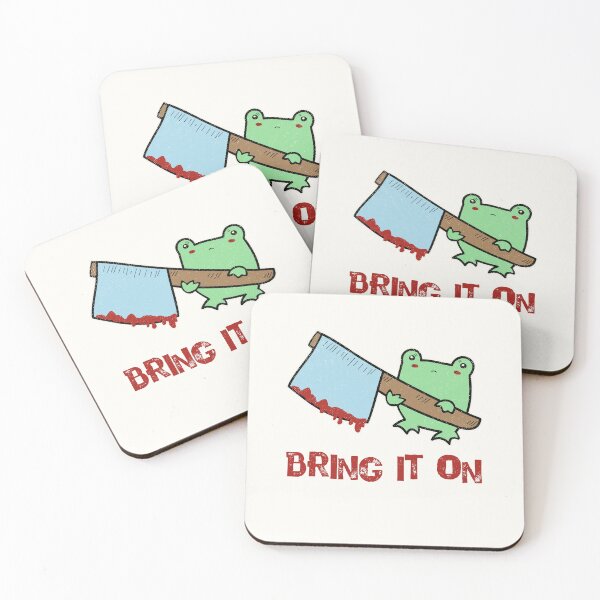 Item preview, Creepy Cute Kawaii Frog With Ax designed and sold by GrimButterfly.